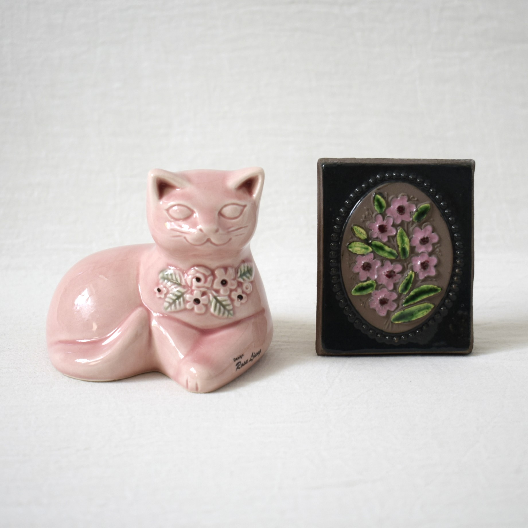 猫の置き物・ピンク / Rosa Ljung・ロサユング / DECO・デコ社 - 画像 (8)