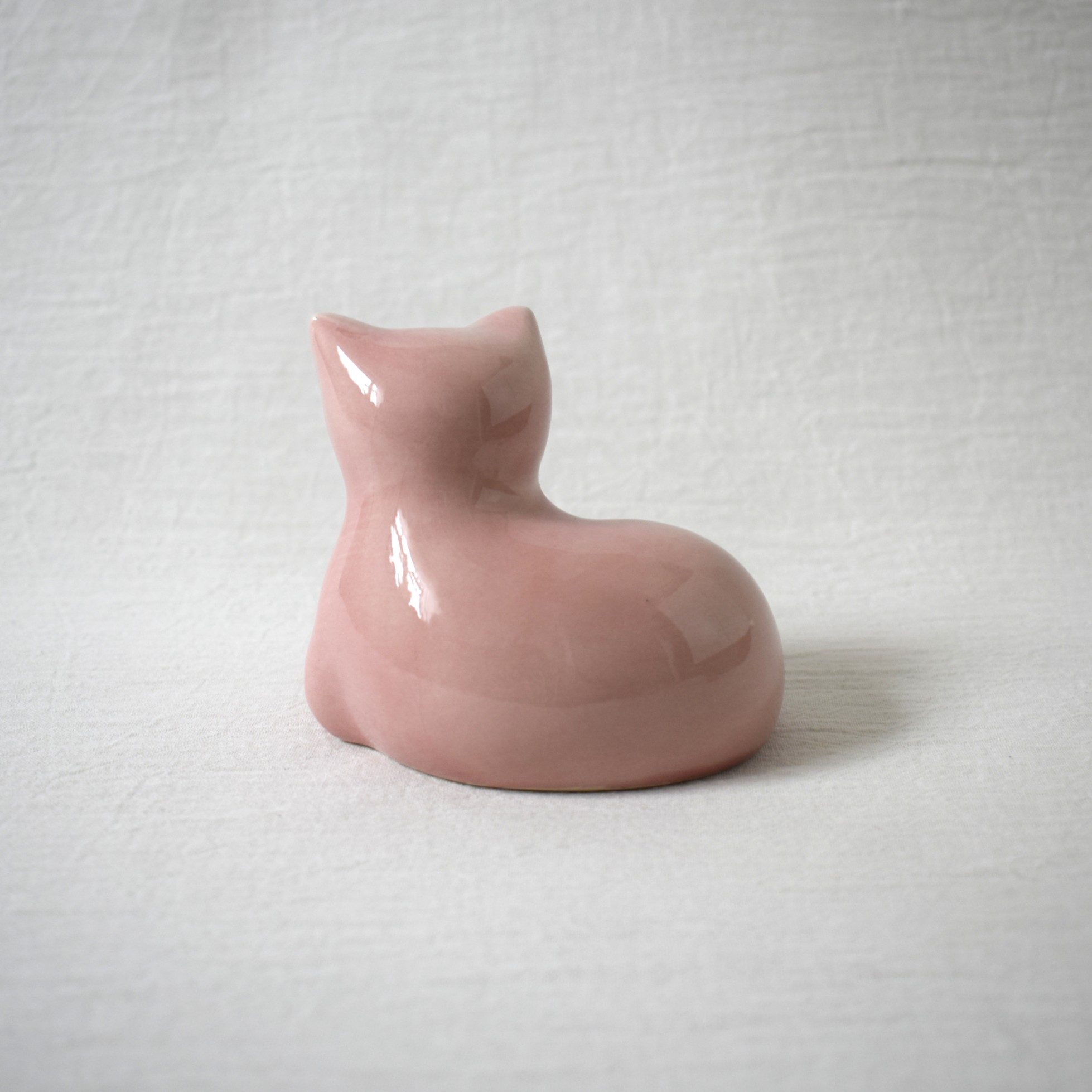 猫の置き物・ピンク / Rosa Ljung・ロサユング / DECO・デコ社 - 画像 (3)