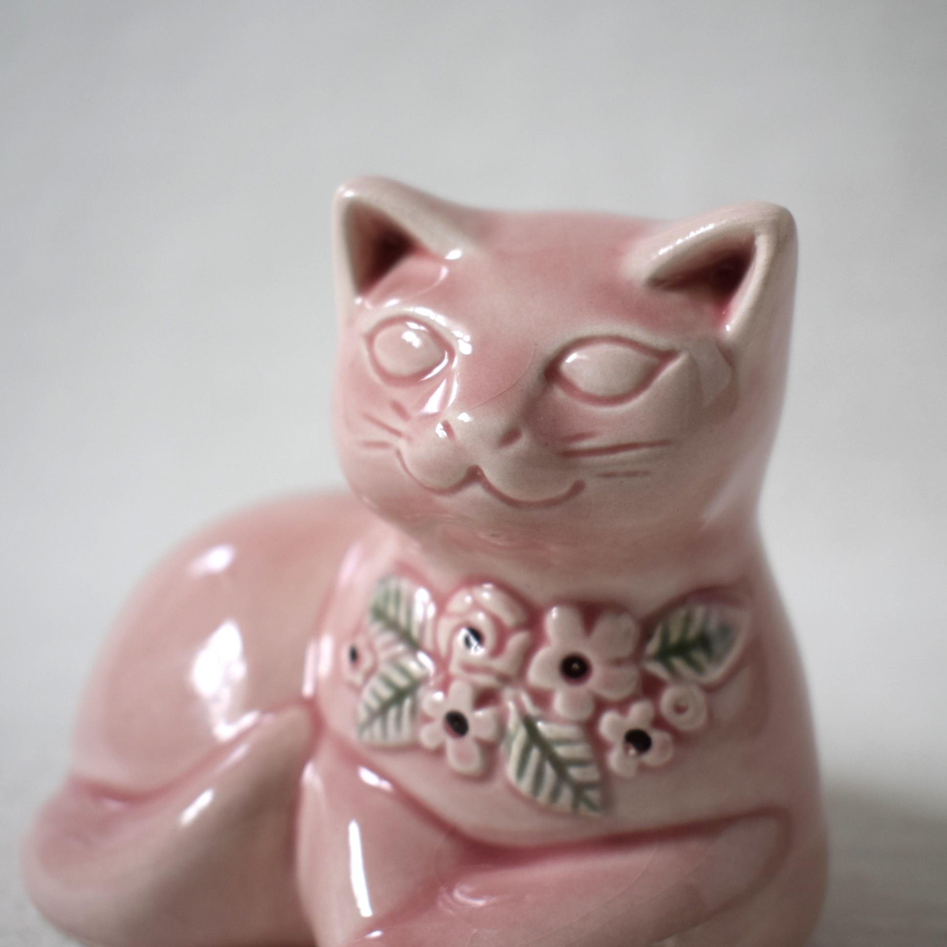 猫の置き物・ピンク / Rosa Ljung・ロサユング / DECO・デコ社 - 画像 (5)