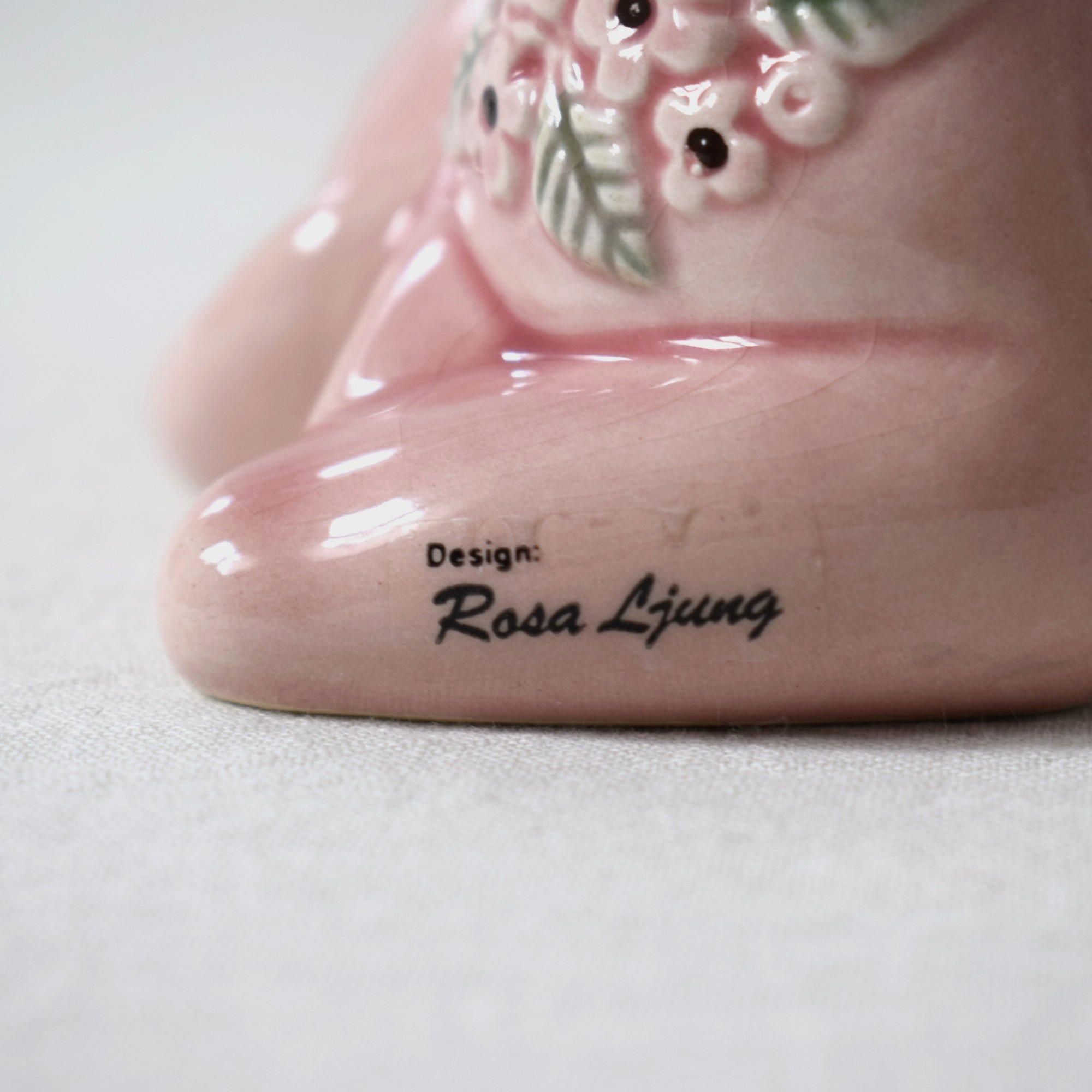 猫の置き物・ピンク / Rosa Ljung・ロサユング / DECO・デコ社 - 画像 (6)