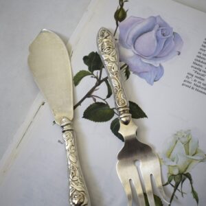薔薇のカトラリー・ケーキサーバーSet / Antique・Made in Europe