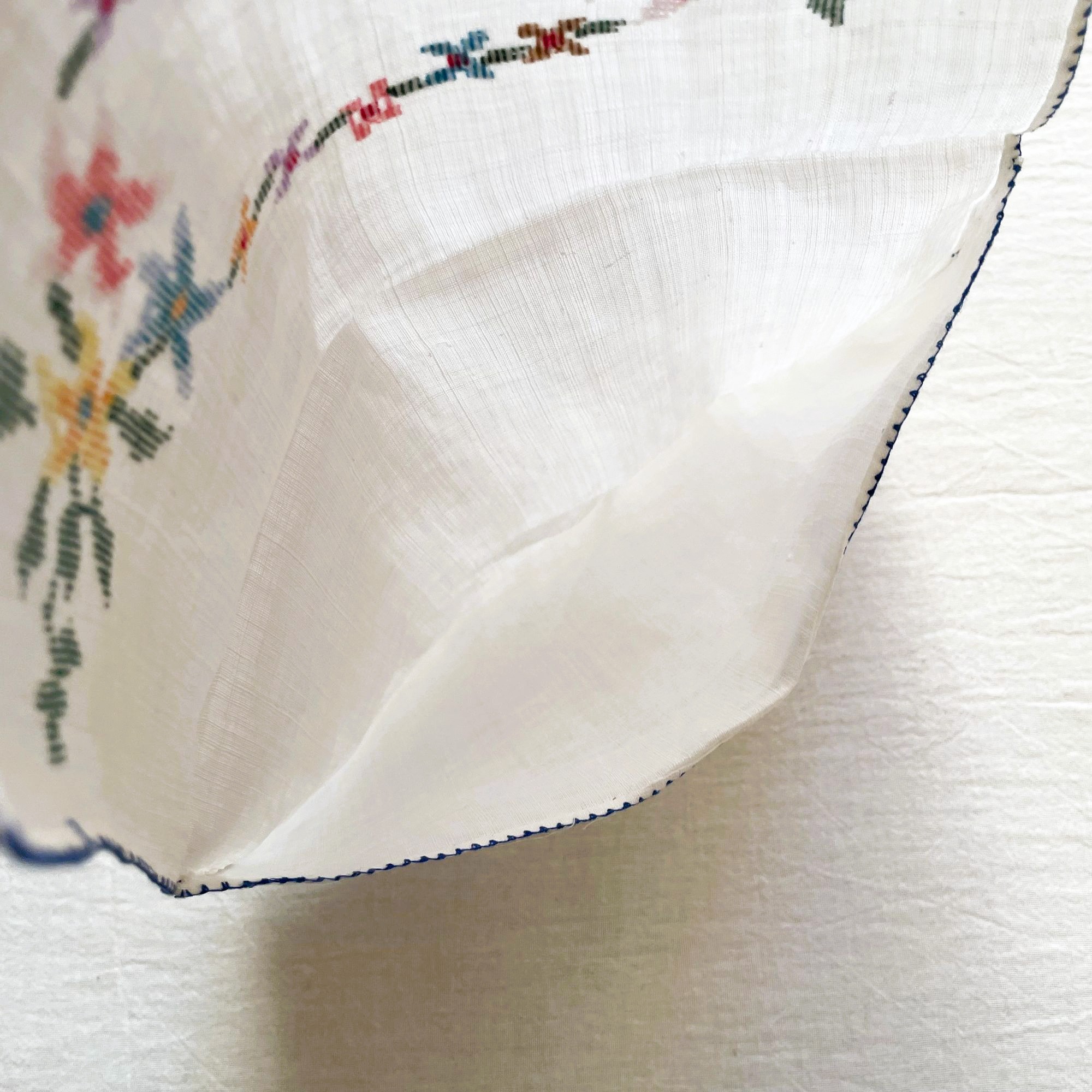 刺繍袋・ ヴィンテージ手刺繍 / Made in Sweden - 画像 (7)