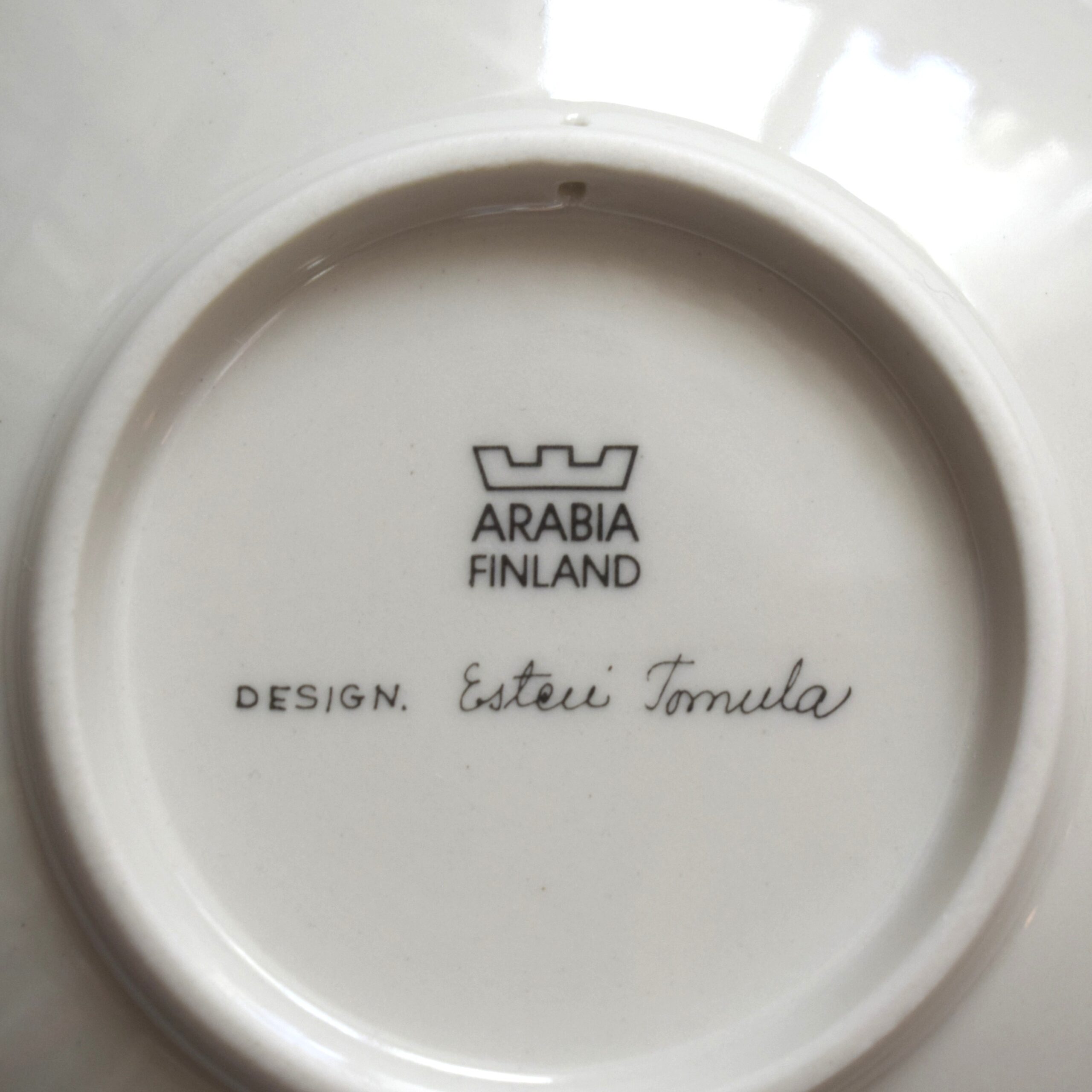 赤い薔薇・絵皿 / Botanicaシリーズ / アラビア・ ARABIA - 画像 (6)